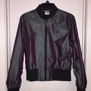 Puma holographic oil slick bomber jacket
